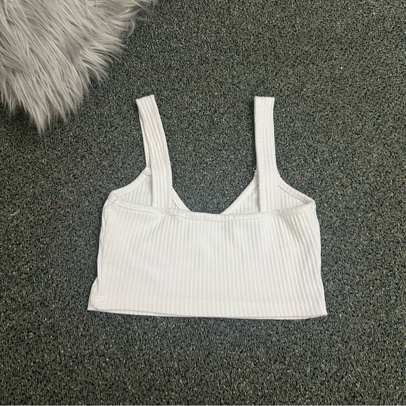 PREETYLITTLETHING White Underline Boning Style Corset Tank Top Casual Shirt Sz 4 - Picture 10 of 15